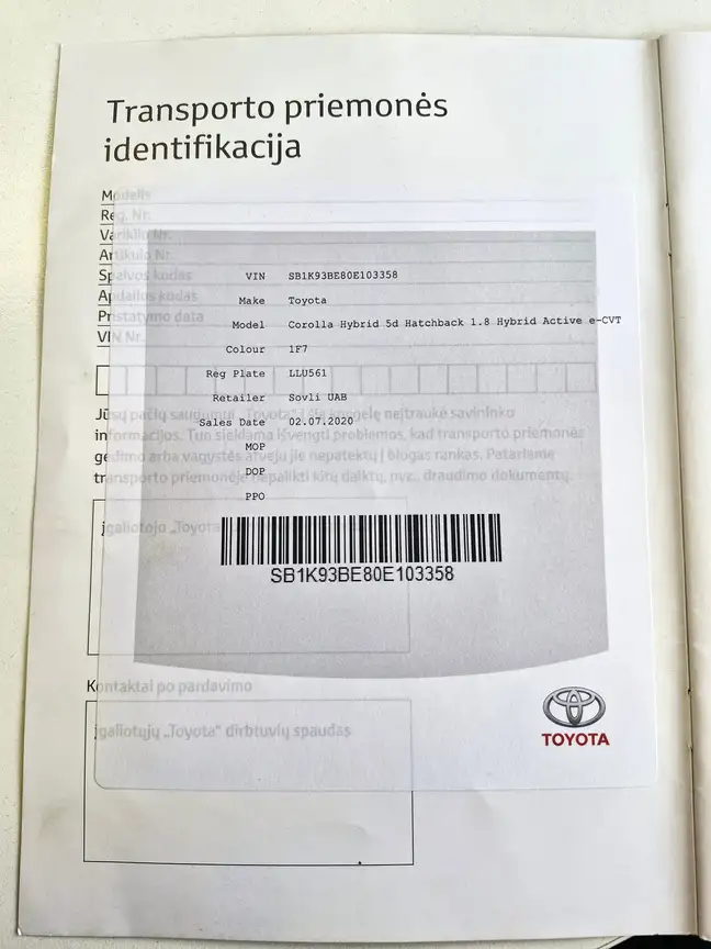 TOYOTA COROLLA